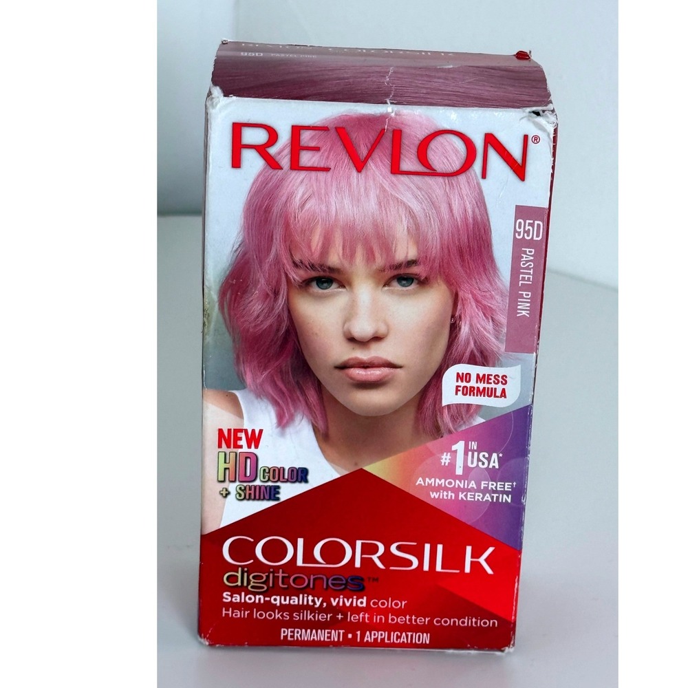 Revlon Colorsilk Digitones Permanent Hair Color 95D Pastel Pink Ammonia Free